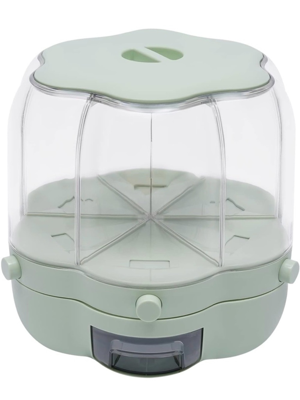 Pink Multi-Compartment Snack & Storage Server Pink Food Dispenser Snack Storage